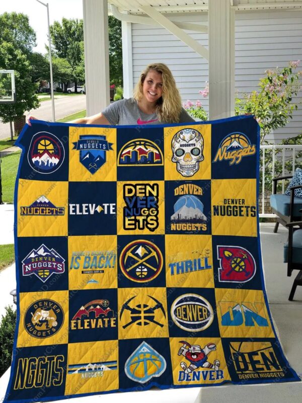 Denver Nuggets Quilt Blanket 2