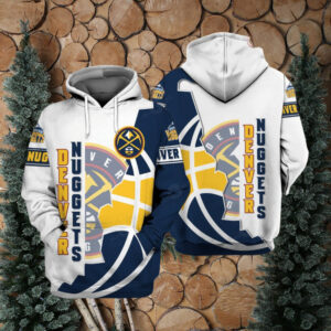 Denver Nuggets Hoodie Zip Hoodie 3D