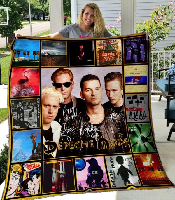 Depeche Mode Quilt Blanket 1