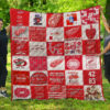 Detroit Red Wings Quilt Blanket 3