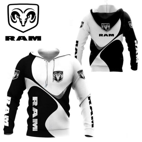 Dodge Ram Hoodie Zip Hoodie 3D Ver 2