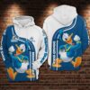 Donald Duck Hoodie Zip Hoodie 3D 1