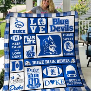 Duke Blue Devils Quilt Blanket 2