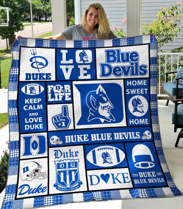 Duke Blue Devils Quilt Blanket 2