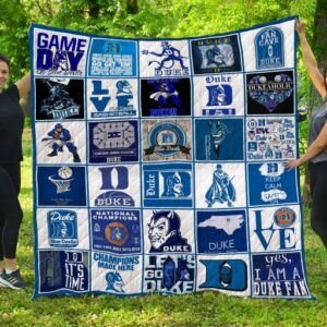 Duke Blue Devils Quilt Blanket 1