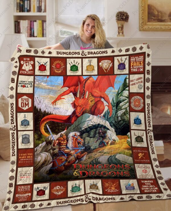 Dungeons And Dragons Quilt Blanket 3