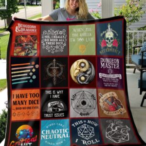 Dungeons And Dragons Quilt Blanket 1