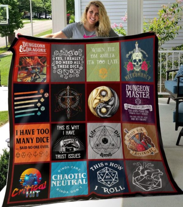 Dungeons And Dragons Quilt Blanket 1