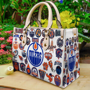 Edmonton Oilers Leather Handbag