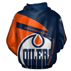 Edmonton Oilers Hoodie Zip Hoodie 3D