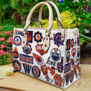 Edmonton Oilers Leather Handbag 1