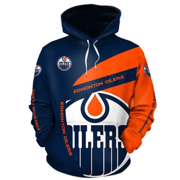 Edmonton Oilers Hoodie Zip Hoodie 3D