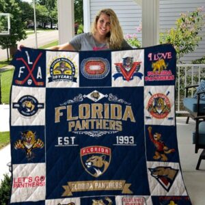 Florida Panthers Quilt Blanket 2