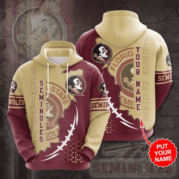 Florida State Seminoles Hoodie Zip Hoodie 3D 2