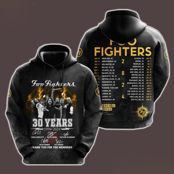 Foo Fighters Hoodie Zip Hoodie 3D