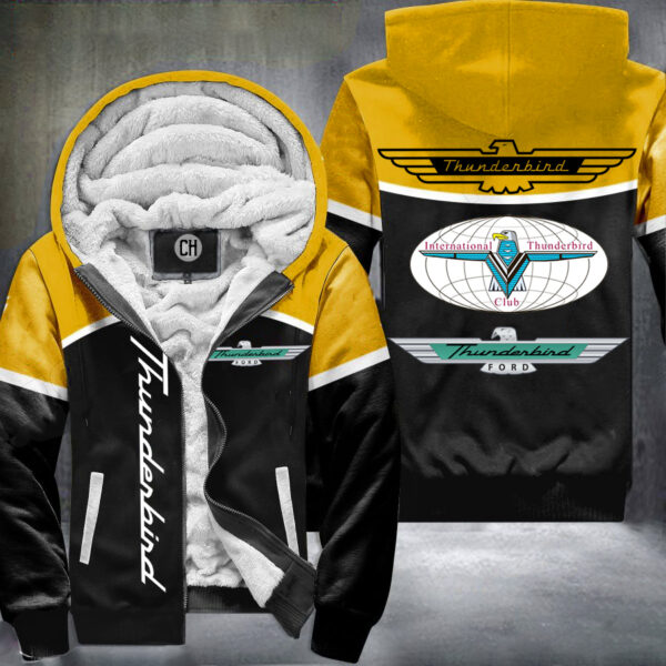 Ford thunderbird Fleece Zipper Hoodie 2