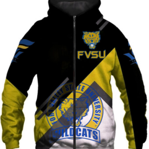 Fort Valley State University Wildcats Hoodie Zip Hoodie 3D