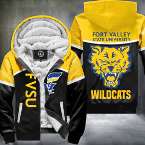 Fort Valley State University Wildcats Fleece Zipper Hoodie 1