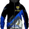 Fort Valley State University Wildcats Hoodie Zip Hoodie 3D 1