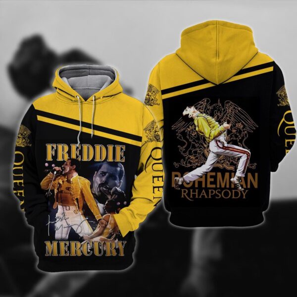 Freddie Mercury Hoodie Zip Hoodie 3D