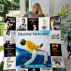 Freddie Mercury Quilt Blanket