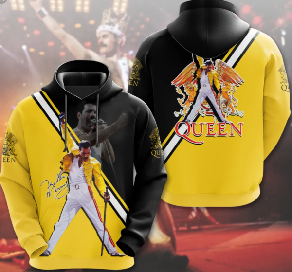 Freddie Mercury Hoodie Zip Hoodie 3D 1