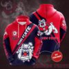 Fresno State Bulldogs Custom Name Hoodie Zip Hoodie 3D