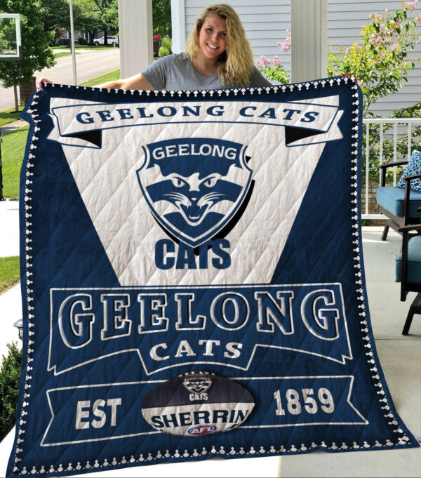 Geelong Cats Quilt Blanket 1