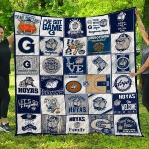 Georgetown Hoyas Quilt Blanket 1