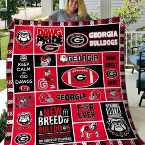 Georgia Bulldogs Quilt Blanket 4