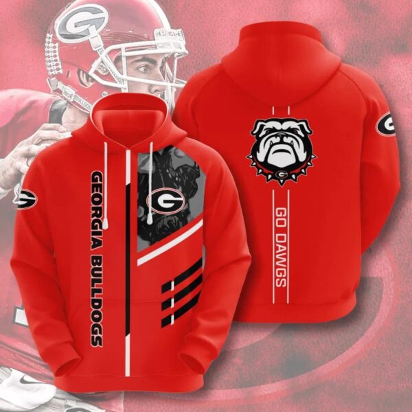 Georgia Bulldogs Hoodie Zip Hoodie 3D 1