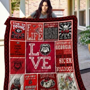 Georgia Bulldogs Quilt Blanket 2