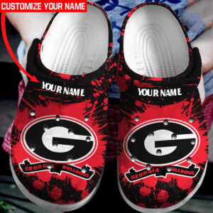 Georgia Bulldogs Custom Name Crocs