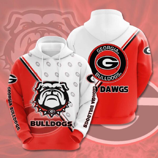 Georgia Bulldogs Hoodie Zip Hoodie 3D 2