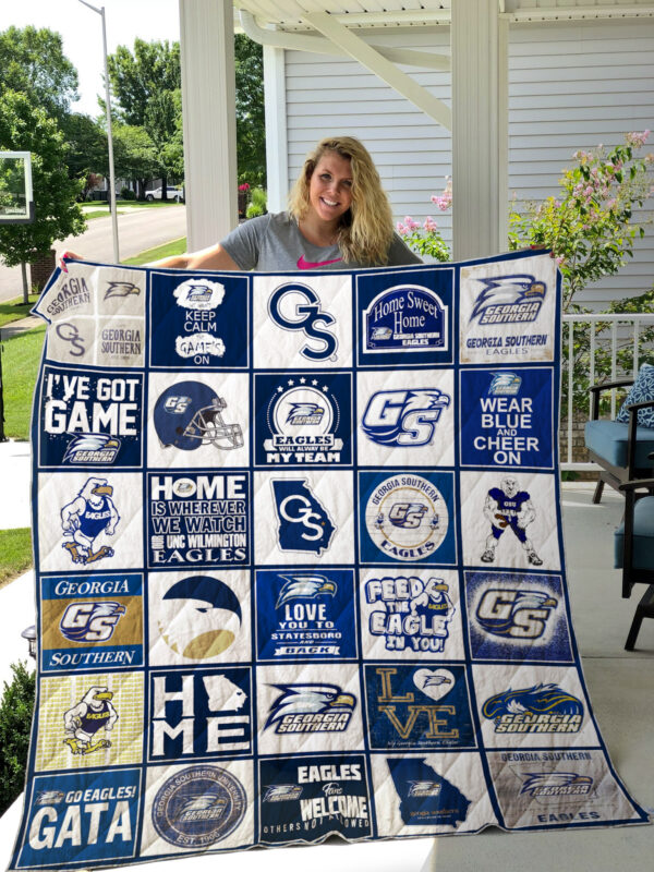 Georgia Southern Eagles Quilt Blanket 1