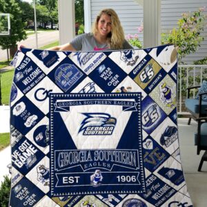 Georgia Southern Eagles Quilt Blanket 1