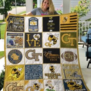 Georgia Tech Yellow Jackets Quilt Blanket 4