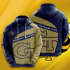 Georgia Tech Yellow Jackets Hoodie Zip Hoodie 3D