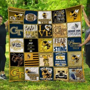 Georgia Tech Yellow Jackets Quilt Blanket 2