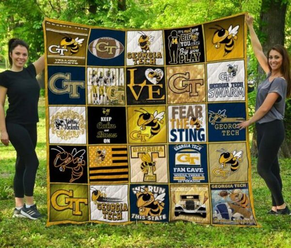 Georgia Tech Yellow Jackets Quilt Blanket 2