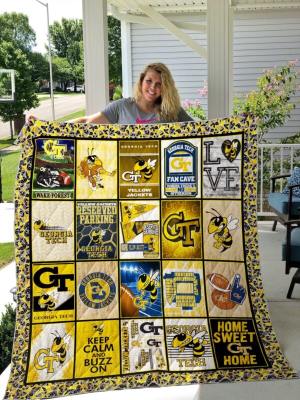 Georgia Tech Yellow Jackets Quilt Blanket 1