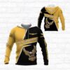 Gold Wing Hoodie Zip Hoodie 3D 2