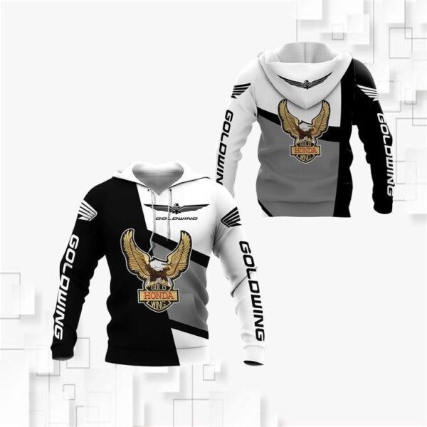 Gold Wing Hoodie Zip Hoodie 3D 3