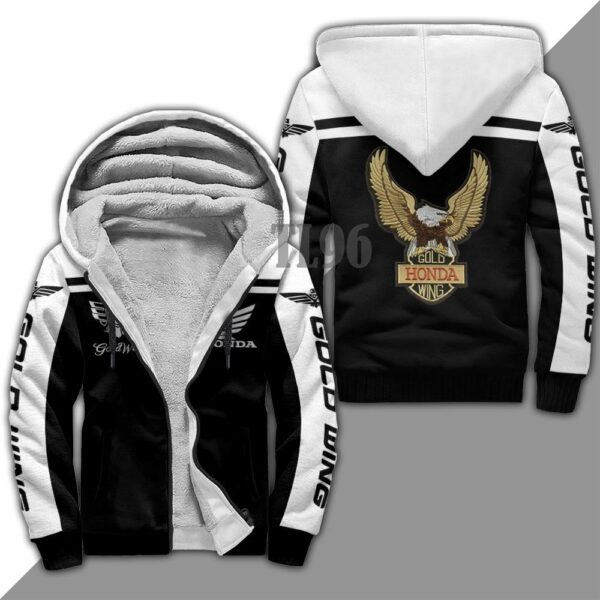 Gold Wing Fleece Zipper Hoodie