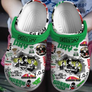 Green Day Crocs 3