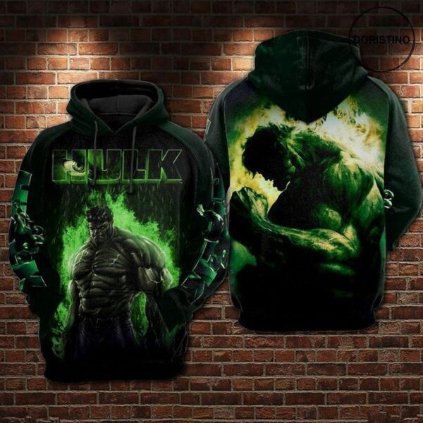 Hulk Hoodie Zip Hoodie 3D 1