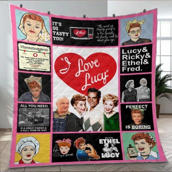 I Love Lucy Quilt Blanket 1