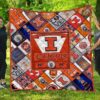 Illinois Fighting Illini Quilt Blanket