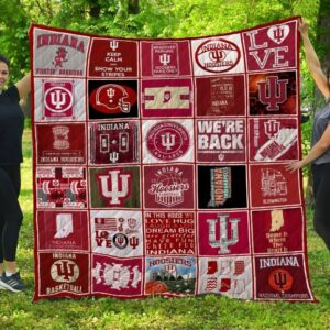 Indiana Hoosiers Quilt Blanket 1