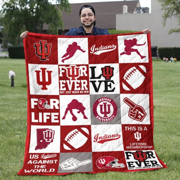 Indiana Hoosiers Quilt Blanket 2